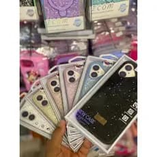 Capa Capinha Brilhante Camera Triangular para IPhone 16 Normal Novo modelo