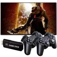 Vídeo Game Stick GD10 4k 3D 64GB Console Emulador Retro Portátil 2 Controles Wireless
