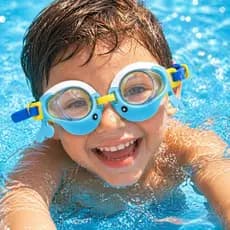 Óculos De Mergulho Infantil Com Proteção Designer Colorido Divertido Criança Presente Brincar Piscina