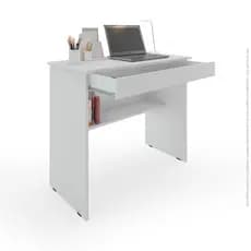 Escrivaninha Compacta com Gaveta e Prateleira Mesa de Computador para Estudo e Home Office