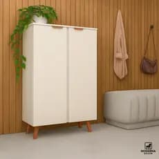 Sapateira Imperial – Armário Multiuso para Calçados com 2 Portas, 3 Prateleiras e Design Moderno