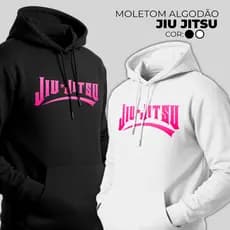 Moletom Feminino Jiu Jitsu Preto Alta Qualidade unisex entrega imediata tamanhos do p ao gg