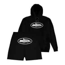 Kit Conjunto Moletom Canguru Streetwear e Bermuda Moletom Estampado Alcatraz ENTREGA IMEDIATA