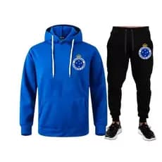 conjunto moletom flanelado unissex de frio lançamento 2025 times brasileiros linha raposa Premium envio rápido