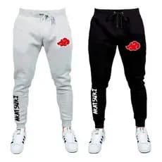 Kit 2 Calças Moletom Flanelado Grosso Naruto Akatsuki Anime entrega imediata unisex do p ao gg