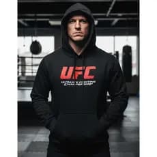 Moletom ufc academia entrega imediata Inverno Agasalho Luta Treino mma Jiu boxe bolso canguru e capuz preto
