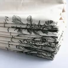 Kit 10 Panos de Prato Premium Rústico Estampado Coleção Especiarias Decoração e Limpeza na Cozinha