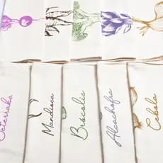 10 Panos de Prato Rustico Premium Estampado Coleção Legumes Colorido Qualidade e Absorção na Cozinha