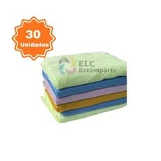 Kit Panos Microfibra Liso Médio 50x30cm Máxima Absorção