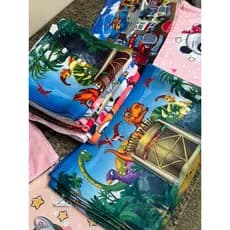 Toalha de Rosto Infantil 28x48cm Estampado Super Divertido Para Criança Multiuso