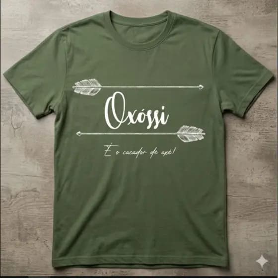 Camiseta de Oxóssi Umbanda Candomblé Religiosa