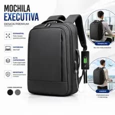 Mochila Executiva Notebook 15.6 USB Impermeável Expansível Viagem Trabalho Faculdade Resistente Premium