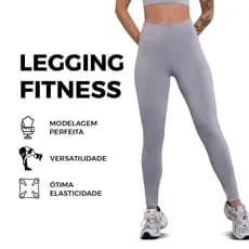 Calça Legging Academia Feminina Alta Compressão Não Marca Encanto - Modelagem Slim