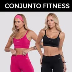Conjunto fitness feminino: top + legging, alta compressão,  ajuste perfeito Encanto - Modelagem Slim
