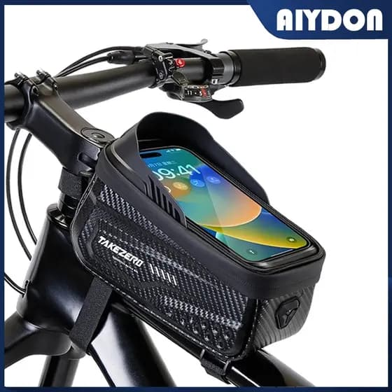 AIYDON Bolsa De Bicicleta à Prova D'água Bolsa Para Celular De Bicicleta