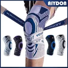 AIYDON Esporte Joelho Pressurizado Elástico Joelheiras Esportes Basquete Fitness Correndo Ciclismo Protetor De Suporte