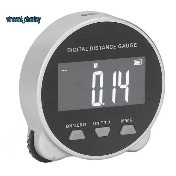 Fita Métrica Digital Régua De Rolamento Eletrônica De Alta Precisão De 656 Pés Com Display LCD
