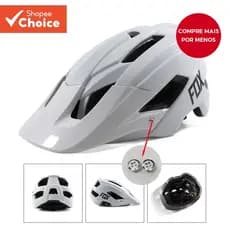 Capacete de Ciclismo Ajustável FOX Mountain para Adultos Homens Proteção de Bicicleta 8KUF