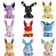9 Estilos Brinquedo de Pelúcia Eevee Kawaii Gengar Pokémon Umbreon Flareon Jolteon Glaceon Vaporeon Sylveon Espeon Bonec