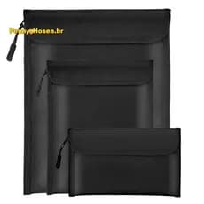 [Vendas Quentes P] Bolsa Para Documentos À Prova D'água De Fogo 2000 ° F 3 Pacotes De Sacos Dinheiro/Com Zíper De Travam