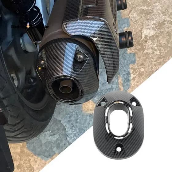 🎀Capa Protetora Para PCX 160 2021-2022 Silenciador Traseiro Tampa Traseira De Escapamento Em Fibra De