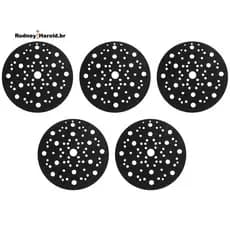 5 Pces Almofada Protetora 150Mm 67 Furos Para Proteger Sua De Lixamento Náilon Autoadesivo ,