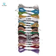 19 Peças Linhas De Novelo De Bordado Metálico Multi-Cor Fio Glitter Linha -