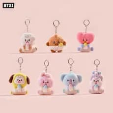 Kpop Idol BTS BT21 Série Chupeta Brinquedo De Pelúcia Boneca Fofa Chaveiro Pingente Presente