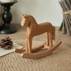 Decoração De Mesa De Cavalo De Balanço Estilo Nórdico , Casa , Artesanato De Pinho E Enfeites De Sucesso