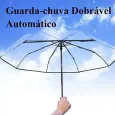 Guarda Chuva Sombrinha Reforçado Totalmente Automáticos Transparente Portátil Dobrável MDL11
