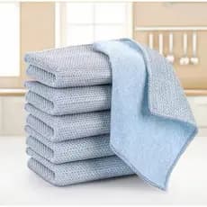 KIT 5 PCS Pano de aço metálico dupla face Pano de limpeza mágico espessado