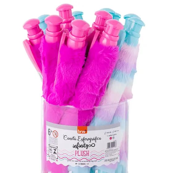 Canetas Esferográfica Divert Infinity Plush 1.0mm GIGANTE BRW