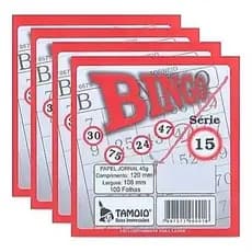 Bloco de Bingo Tamoio Papel Jornal 100 folhas