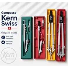 Compasso Técnico Profissional Kern Swiss Fabricado na Suiça Arquitetura / Engenharia