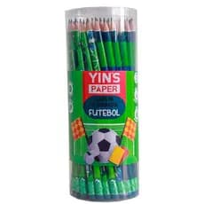 LÁPIS HB ESTAMPADOS COM BORRACHA FUTEBOL SOCCER C/72 UNDS - YINS