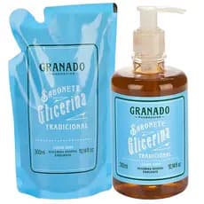 Kit Sabonete Líquido de Glicerina Granado Tradicional 300ml + Refil 300ml