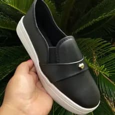 Tênis feminino casual iate Slip on confortável pingente Coração IA 60