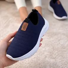 Tenis Feminino Adulto Macio Confortavel Calce Facil Menino e Menina Confort Macio Leve Slip On Ortopédico Unissex