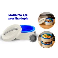 Marmita Vikterm 1,5 Litro Dupla Presilha com Divisória
