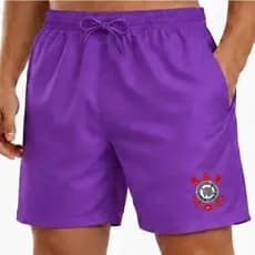 Short Tactel Masculino Time Timão › Corinthians Confortável Esportivo Bermuda entrega imediata
