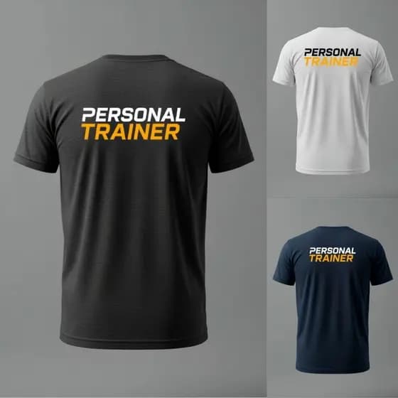 Camiseta Básica Algodão Uniforme Empresa Personal Trainer
