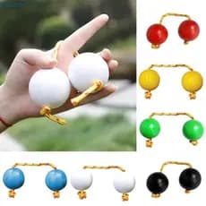 dusur9 Música Egg Shaker Chocalho Asalato Conjunto De Bolas De Tambor Na Ponta Do Dedo Africano