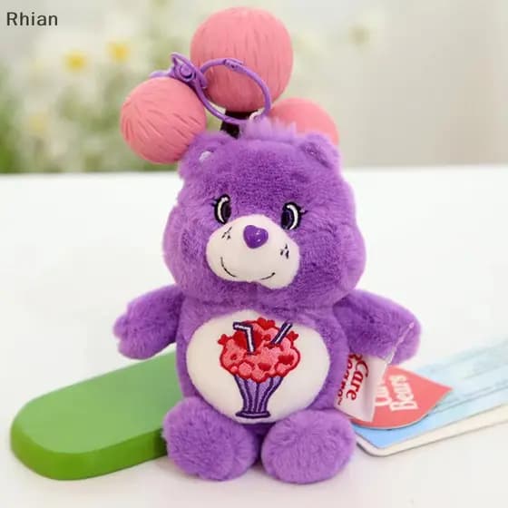[Kawaii Love Heart Bear Cartoon Plush Doll Pendant Chaveiro De Alta Qualidade Presentes De Halloween Para Crianças COD