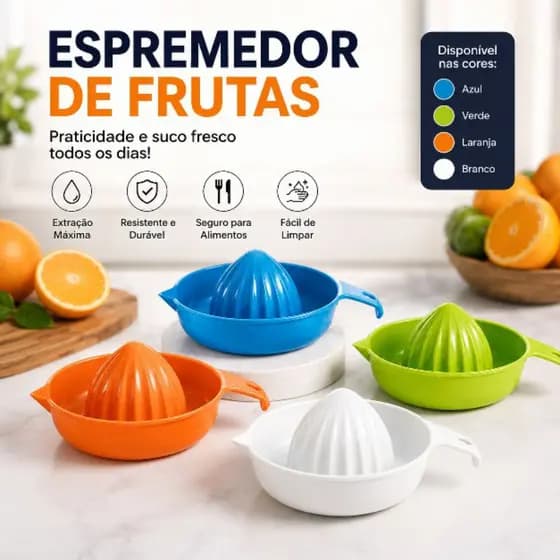 Espremedor de frutas plástico manual espremedor de suco indispensável na cozinha
