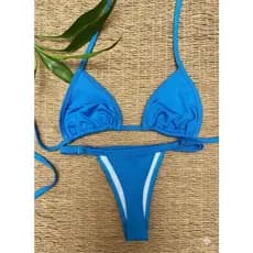 Biquíni Marquinha de Fita Cortininha Fio Dental Com Regulagem Ajustável e Forro Verão Envio Imediato Feminino Sem Bojo