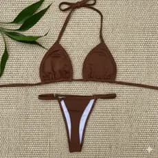 Biquíni Fita Forrado Calcinha Com Regulagem Marquinha Cortininha Sem Bojo Moda Praia Envio Imediato