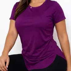 Blusa Feminina Com Manga *baby Long Line* Esportiva (LISA)- Academia Caminhada  -cores-academia
