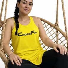 Blusa Feminina Regata Esportiva tec Mellange)Academia Caminhada  -cores-academia EST05