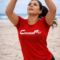 Blusa Feminina Com Manga baby Long Line Esportiva est. crossfit 005 Academia Caminhada cores academia
