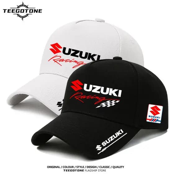 Novo Suzuki Racing Impresso Verão Ao Ar Livre Pára-Sol Boné De Beisebol Respirável Algodão Pato Língua 0117
